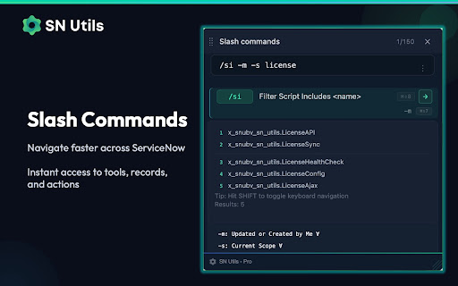 SN Utils - Tools for ServiceNow screenshot