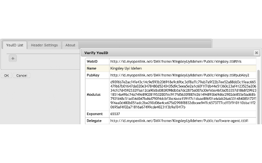 OpenLink YouID screenshot
