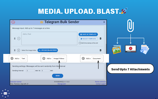 Telegram Bulk Sender screenshot