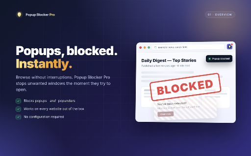 Popup Blocker Pro screenshot