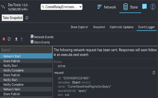 Relay Developer Tools screenshot