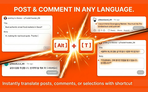 Better Translator for Reddit™: Threads, Comments & AI screenshot