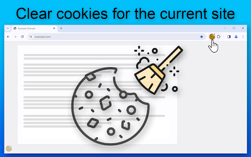 Clear cookies for one site screenshot