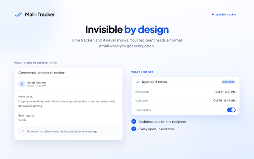 Mail-Tracker screenshot