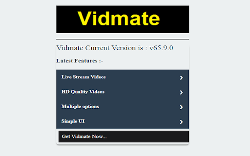 Vidmate for PC - Windows and Mac screenshot