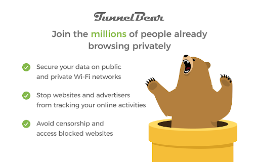 TunnelBear VPN screenshot