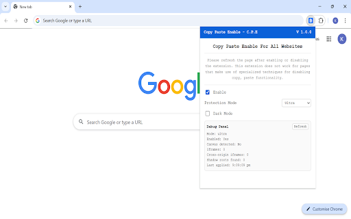 Copy Paste Enable - C.P.E screenshot