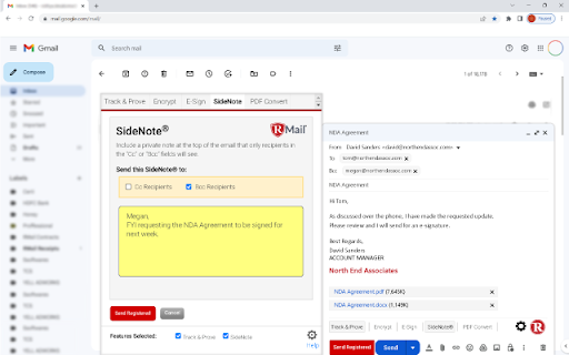 RPost for Gmail screenshot