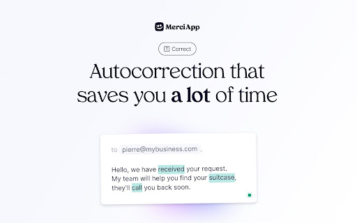 MerciApp - AI Writing Assistant screenshot