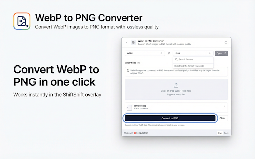 WebP to PNG screenshot
