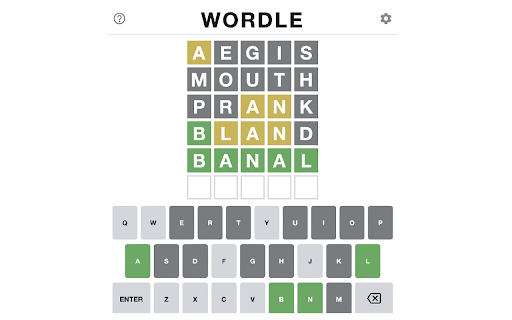 Wordle Game screenshot