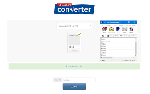 PDF to TIFF Converter screenshot