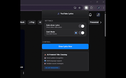 YouTube Lyrics Extension – Real-Time Synced Lyrics | YT Lyrics screenshot
