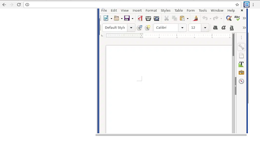 LibreOffice writer online screenshot