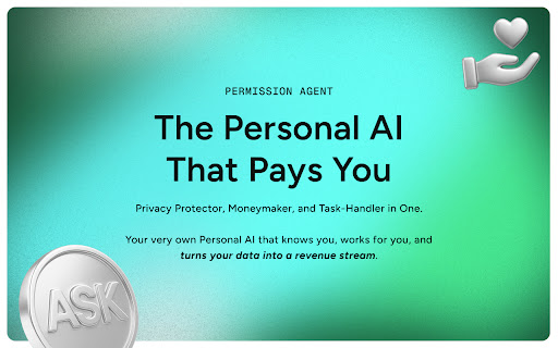 Permission Agent – Earn by Powering AI screenshot