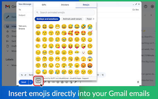 Email GIFs by cloudHQ screenshot