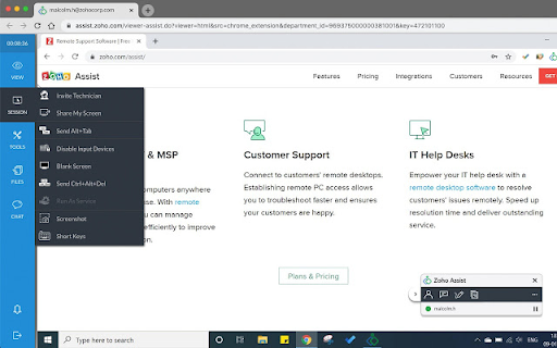 Zoho Assist - FREE Remote Support Tool screenshot