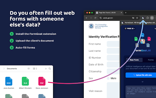 FormGoat.AI – AI Autofill for Web Forms from Documents, Images & OCR screenshot