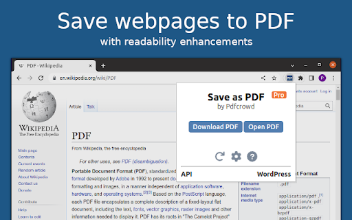 Save as PDF screenshot