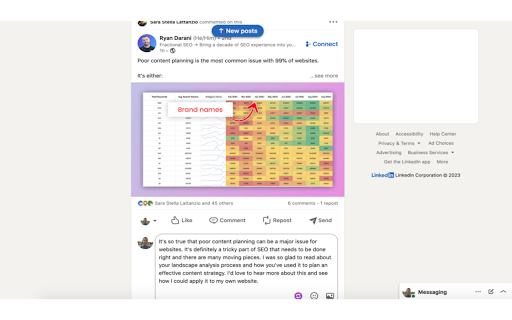 AI assistant for Linkedin screenshot