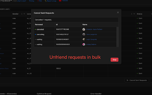 ESUIT | Friends Request Bot for Facebook™ screenshot
