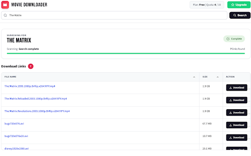 Movie Downloader screenshot