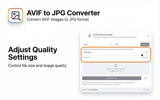 AVIF to JPG screenshot
