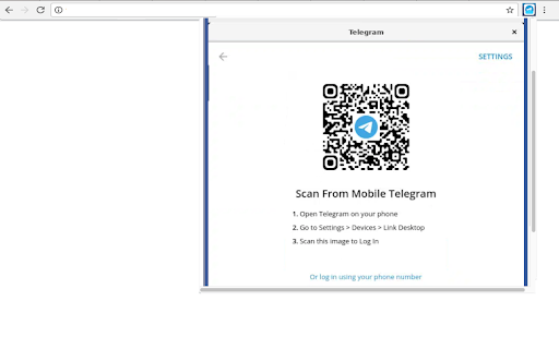 Telegram desktop online screenshot