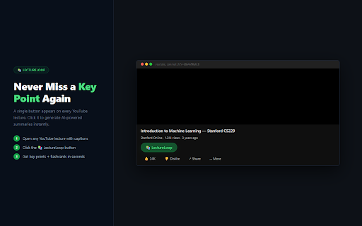 LectureLoop — AI Lecture Summarizer & Notes screenshot