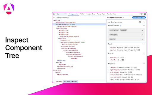 Angular DevTools screenshot