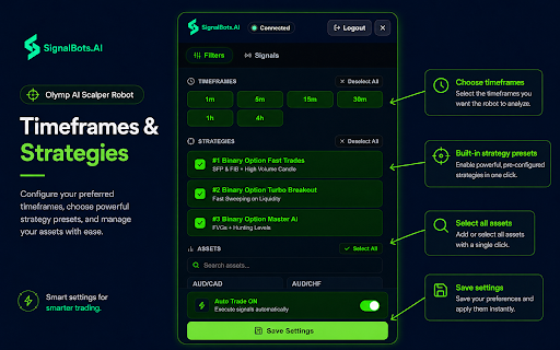 Olymp AI Scalper Robot screenshot