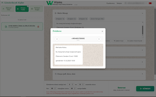 WAMS - Whatsapp Bulk Message Sender screenshot