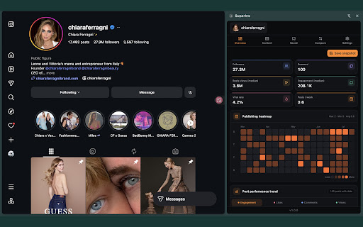 SuperIns – Instagram Analytics Tool & Profile Analyzer screenshot