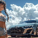 Anime Girl Audi R8 Live Wallpaper icon