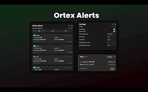 Ortex Alerts screenshot