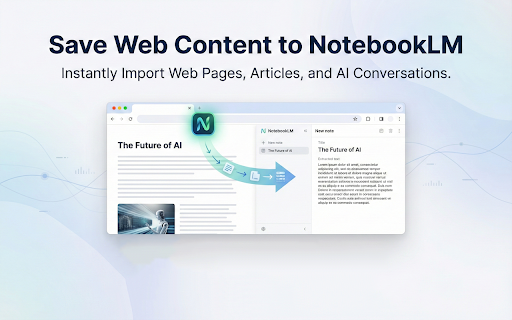 NotebookLM Importer - Web & YouTube screenshot