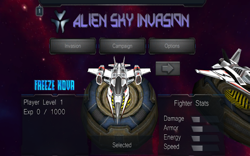Alien Sky Invasion screenshot