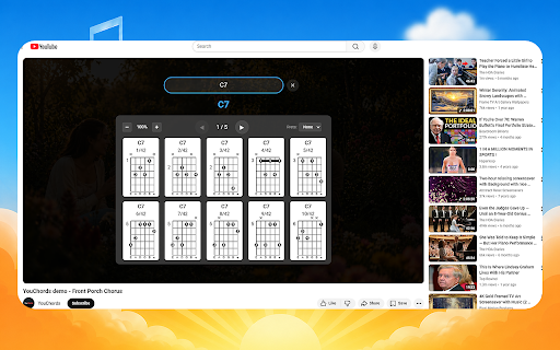 YouChords: Real-Time Guitar Chords for Any YouTube Music Video screenshot