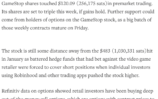 Bitcoin Price Tag screenshot