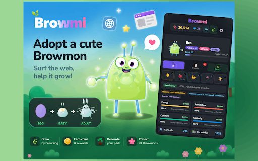 Browmi: Virtual Pet Browser Companion screenshot