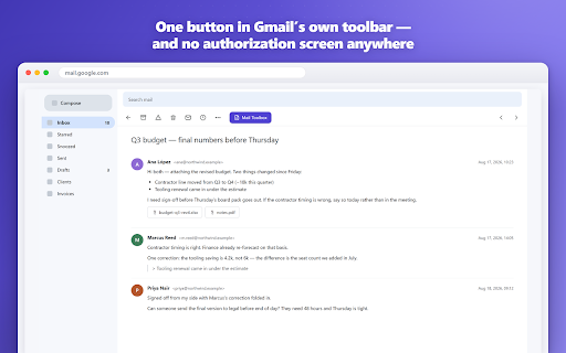 Mail Toolbox for Gmail™ screenshot