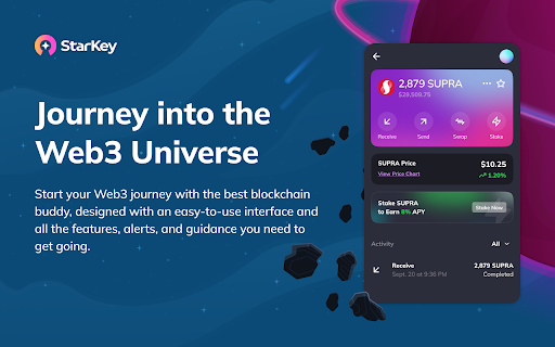 StarKey Wallet - The official wallet for Supra screenshot