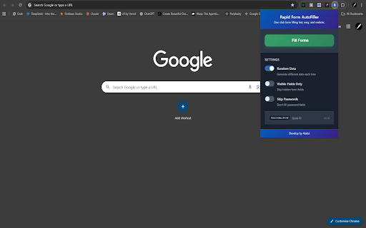 Rapid Form AutoFiller screenshot