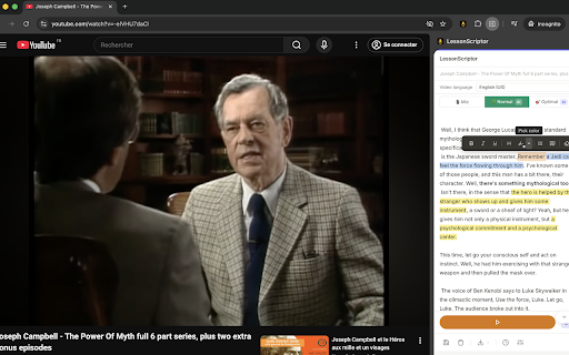 LessonScriptor screenshot