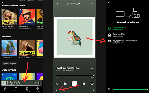Play from Spotify screenshot