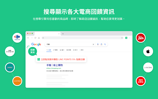 LINE購物省錢助理 - 邊購物邊幫你輕鬆省錢！ screenshot