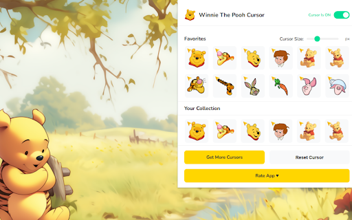 Winnie The Pooh Cursor ★ Custom Cursor for Chrome™ screenshot