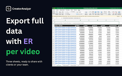 Influencer Analytics Tool: Profile Analyzer & Competitor Research screenshot