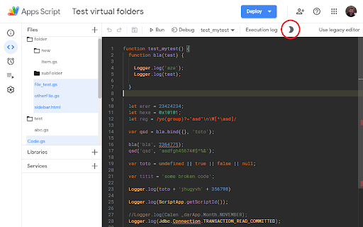 AppsScript Color screenshot
