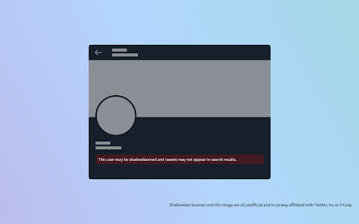 Shadowban Scanner for Twitter / X screenshot